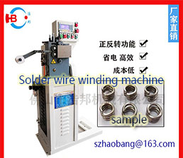 Solder wire automatic winding and cutting machine